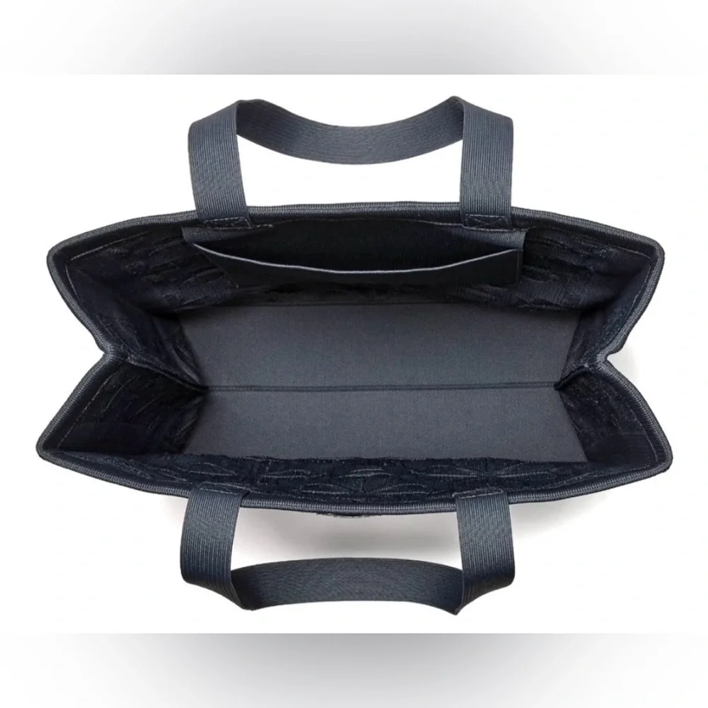 Kate Spade Brooke Terry Carryall Large Tote in Dark Blue with Bag Charm - Picture 5 of 11